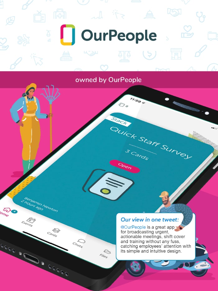 OurPeople employee app in the ClearBox report.