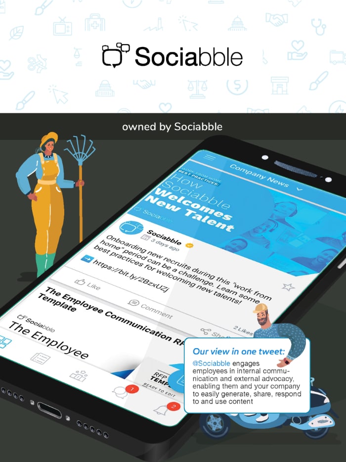 Sociabble employee app in the ClearBox report.